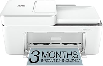 HP DeskJet 4255e Wireless All-in-One Color Inkjet Printer, Scanner, Copier, Best-for-Home, 3 Month Instant Ink Trial Included, AI-Enabled (588S6A)