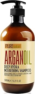 Moroccan Argan Oil Shampoo - Sulfate SLS Paraben Free Moisturizing Treatment for Women and Men - For All Types Including Curly, Dry, Damaged and Oily Hair - Hydrating and Nourishing - Salon Grade