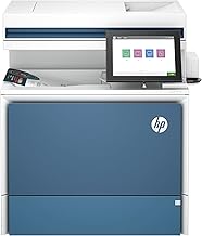 HP Color Laserjet Enterprise MFP 5800zf Printer, Print, Scan, Copy, Best for Business (58R10A)