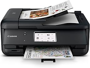 Canon PIXMA TR8620a - All-in-One Printer Home Office|Copier|Scanner|Fax|Auto Document Feeder | Photo, Document | Airprint (R), Android, Black, Works with Alexa