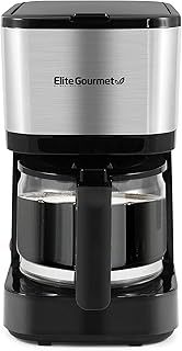 Elite Gourmet EHC9420 Automatic 5-Cup Brew & Drip Coffee Maker with Pause N Serve Reusable Filter, On/Off Switch, Water Level Indicator